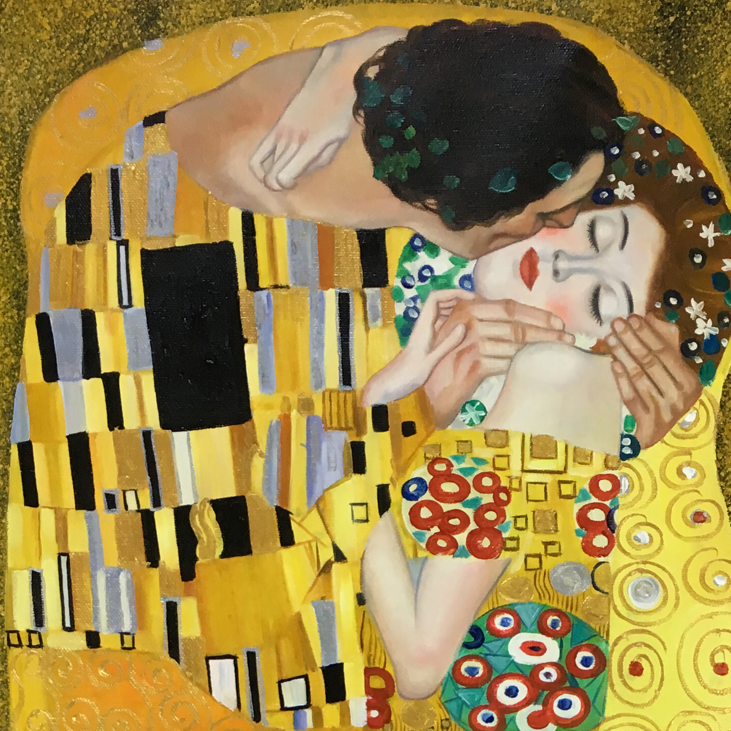 The Kiss Gold by Gustav Klimt paintings reproduction for sale Oil ...